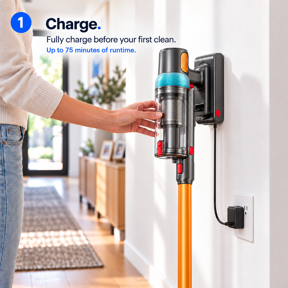 Step 1: Fully charge the battery, up to 4 hours